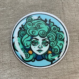 MADAME LEOTA Vinyl Laptop Sticker | Haunted Mansion Inspired Disney Decal | Water Bottle Sticker | Notebook Sticker | Cell Phone Sticker