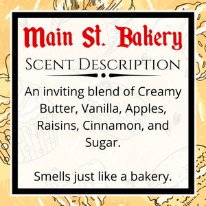 MAIN ST. BAKERY Disney Candle Main Street Bakery Delicious Disney Snacks Inspired Disney Home Decor Disney Scent Disney Gift zdjęcie 2