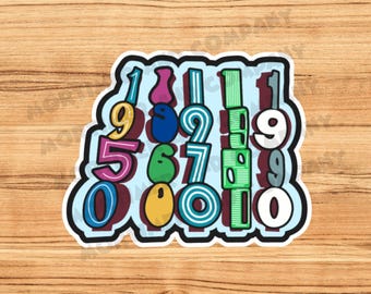 POP CENTURY DECADES | Disney Pop Century Resort Inspired Waterprooof Vinyl Disney Sticker for Waterbottles, Laptops, and Notebooks