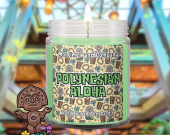Bougie polynésienne Aloha Disney | Parfum d'intérieur inspiré d'un complexe polynésien
