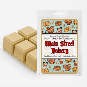 MAIN STREET BAKERY Disney Inspired Wax Melt | Buttery Vanilla Bakery Scent | Magic Kingdom Park Treat Soy Wax