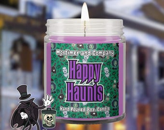 Vela Happy Haunts de Disney / Fragancia para el hogar inspirada en la Mansión Encantada
