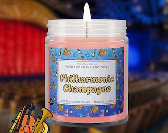 Philharmonic Champagne Disney Inspired Scented Candle | Mickeys PhilharMagic | Champagne Fragrance | Fantasyland Gift | Theme Park Candle
