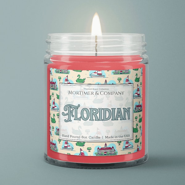 FLORIDIAN | Disney Candle | Disney World Grand Floridian Resort Inspired | Disney Home Decor | Disney Scent | Disney Gift