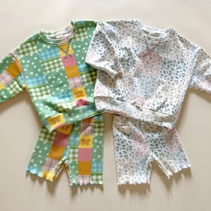 Kids Lounge Set, Kids Outfit, Childrens Clothes, Childrens Outfit, Kids Biker Short Set, Cozy Kids Clothes, Spring Kids Clothes, Baby Outfit
