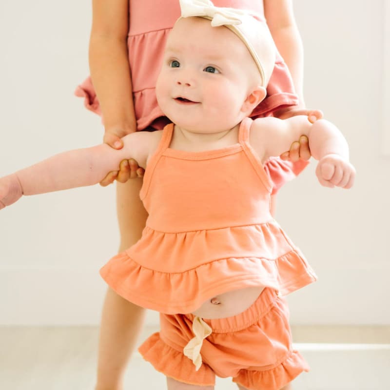 Adorable Baby Girl summer Outfit – I Love Mom & Dad  Set
