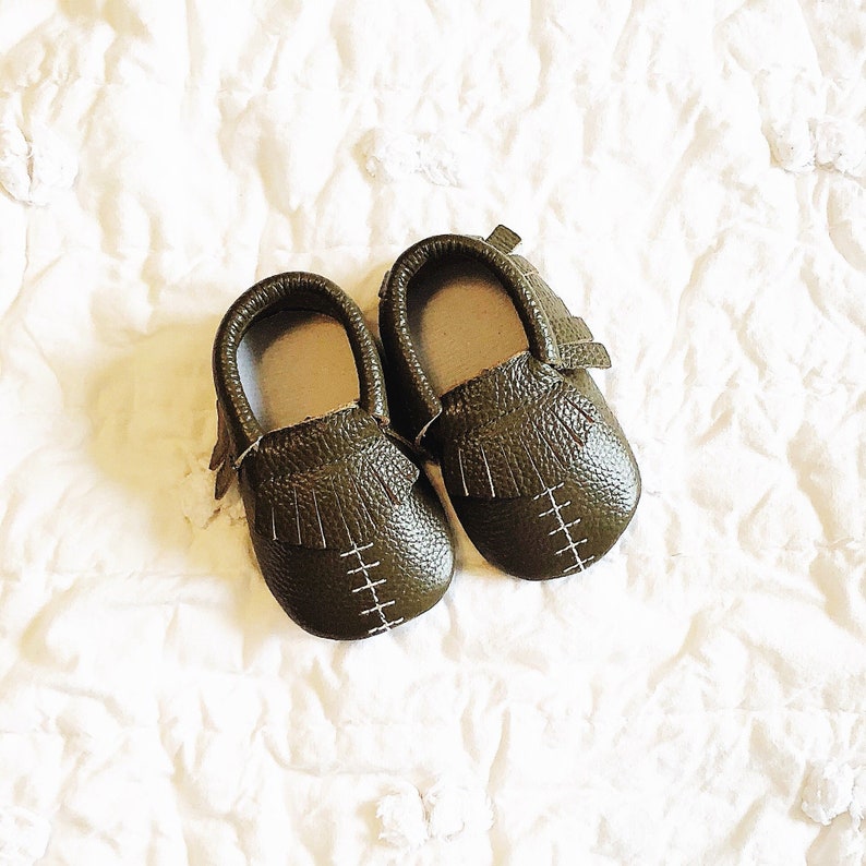 baby baseball moccasins