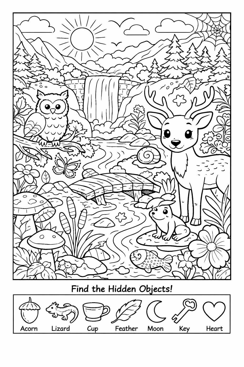 Hidden Pictures Coloring Pages — Illustration 5