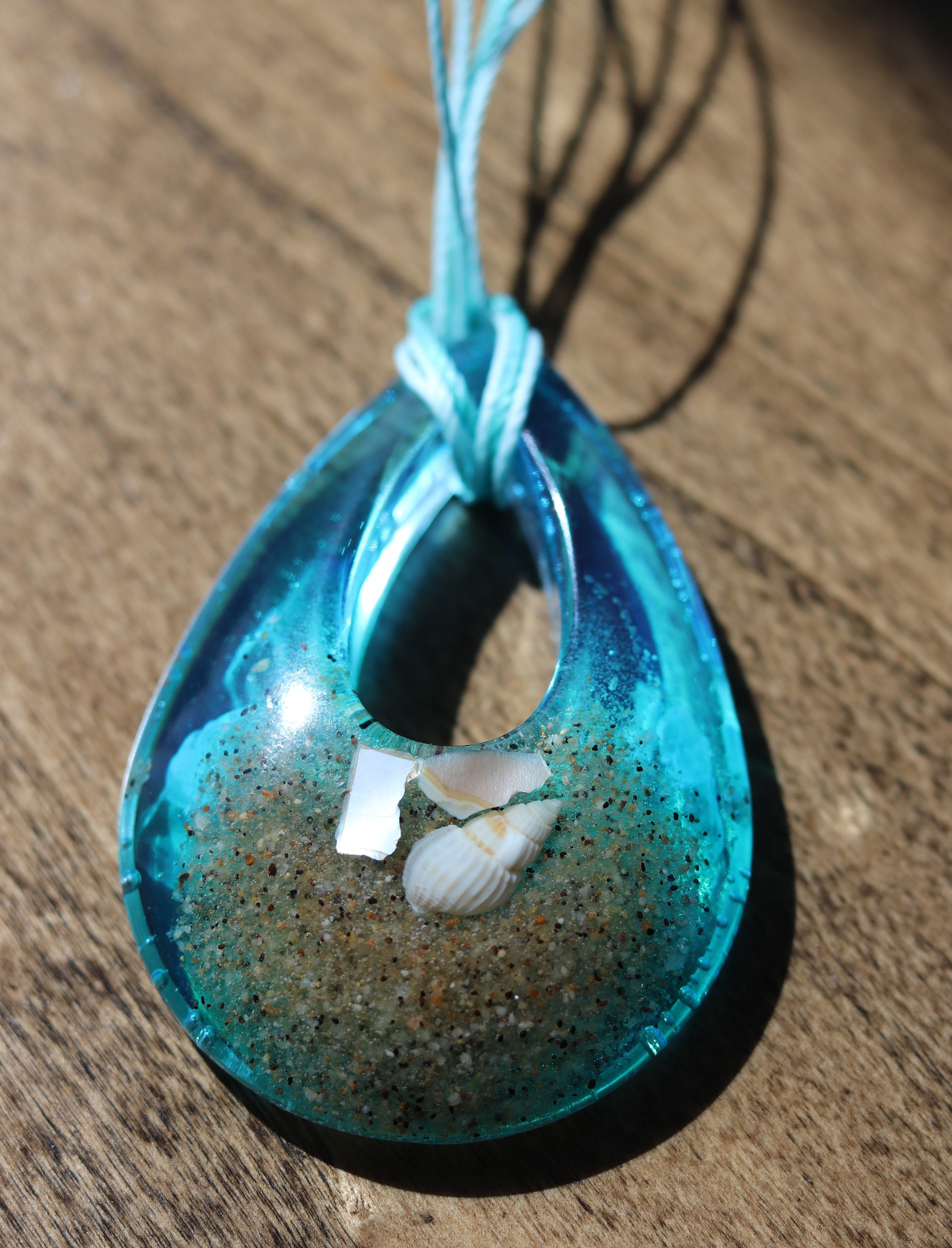 Ocean necklace Seashell necklace Aquarium necklace Beach | Etsy