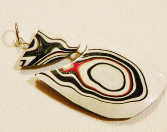 Unique ! Cleve Cut Ford Probe 84-94 True Verified Fordite Pendant