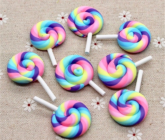 Lollipop Cabochon Kawaii Cabochon Decoden Slime Etsy
