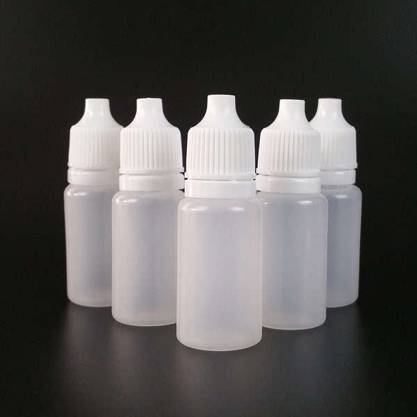 10 ml Dropper Bottle-Slime Activator Bottle-Essential Oil Bottle-Squeezable Pressure Bottle-Liquid Dropper-Plastic Dropper Bottle-Bottle