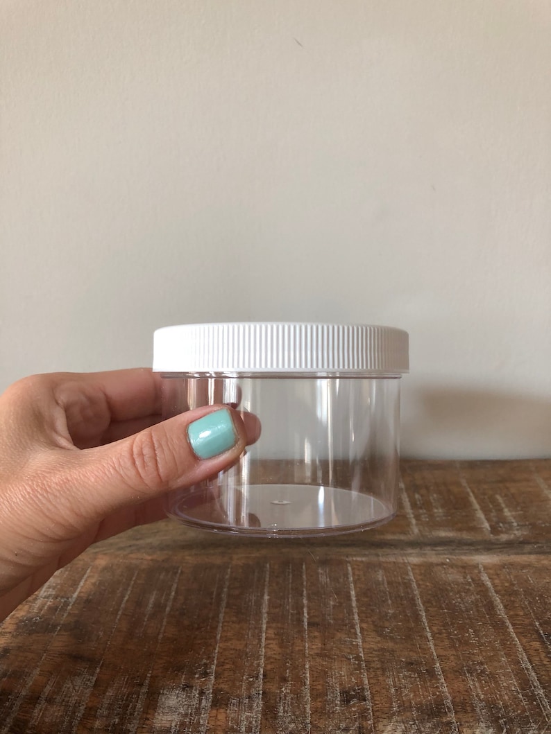 Slime Containersslime Jarplastic Container for Slimescrew Etsy