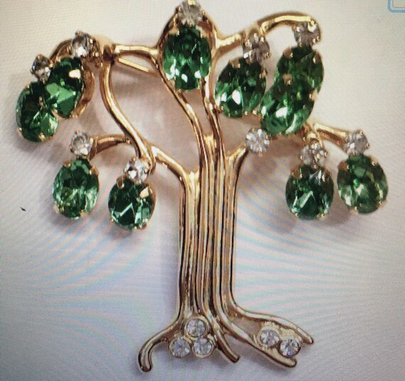 Kenneth Jay Lane Tree Brooch