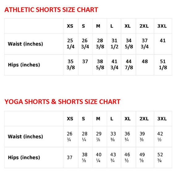 Athletic Cup Size Chart