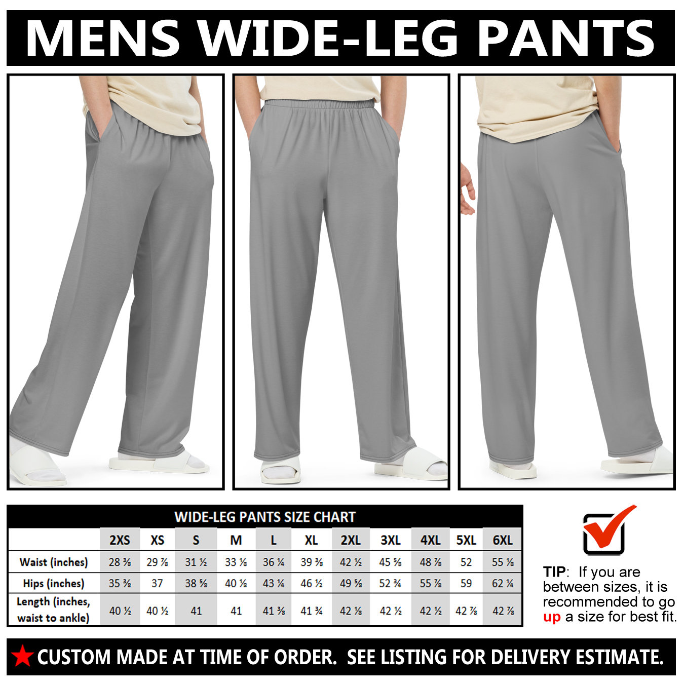 Men's Zebra Stripes Pants #1 - Wide Leg Pants - Animal Print Pants