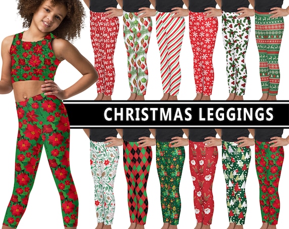 Fashion Christmas Leggings for Sport Holiday Pilates