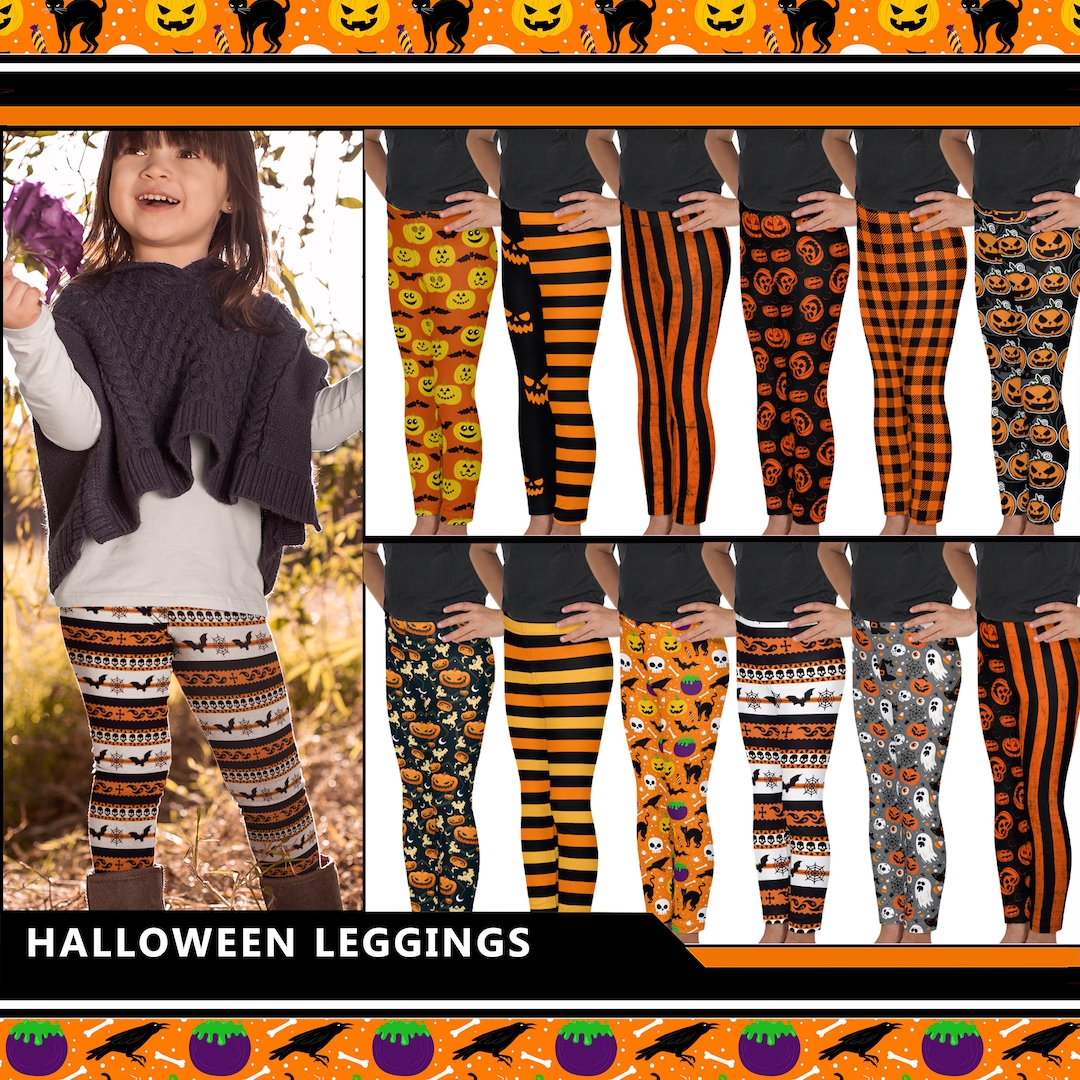 Kids Halloween Leggings 1 Boys Girls Baby Toddler Teen Etsy
