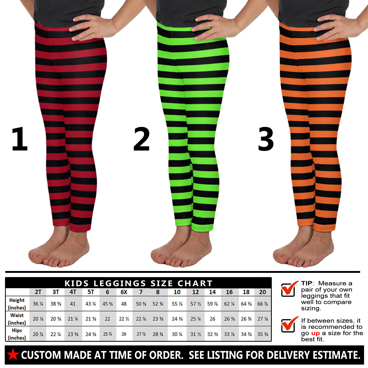 Kids Halloween Leggings 5 Boys Girls Baby Toddler Teen Etsy
