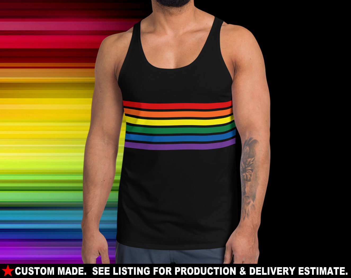 Mens Tank Top Gay Pride 4 Pride Month Pride Parade Etsy UK