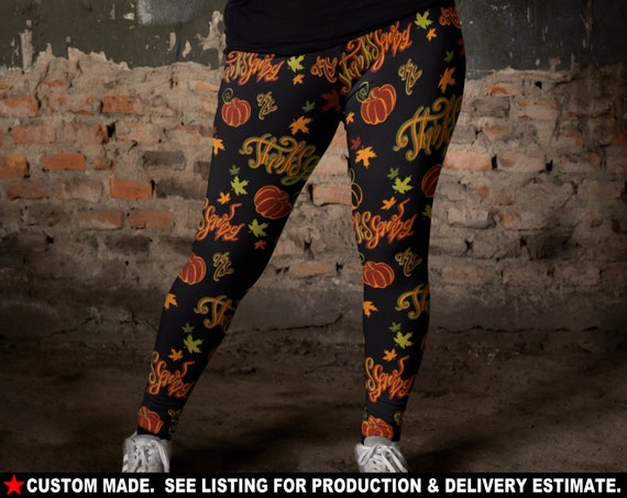 Thanksgiving 4 Plus Size Leggings 2X 3X 