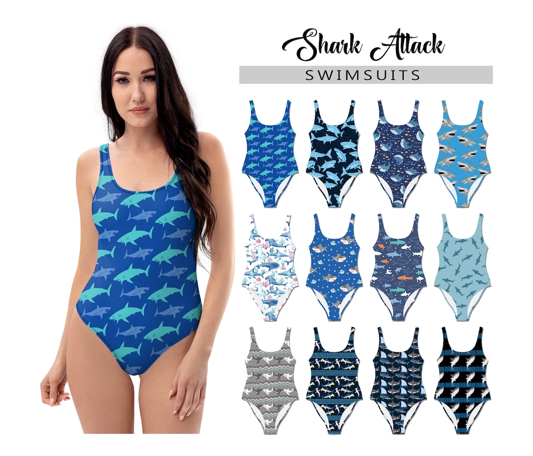Women's Shark Swimsuit #1 One Piece Tank Swimsuit Bathing Suit