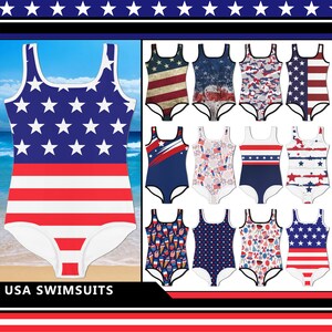 Flag Baby Swimwear Etsy