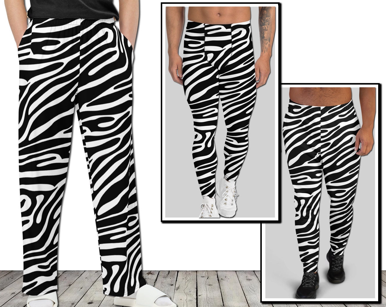 Zebra 80s Pants 