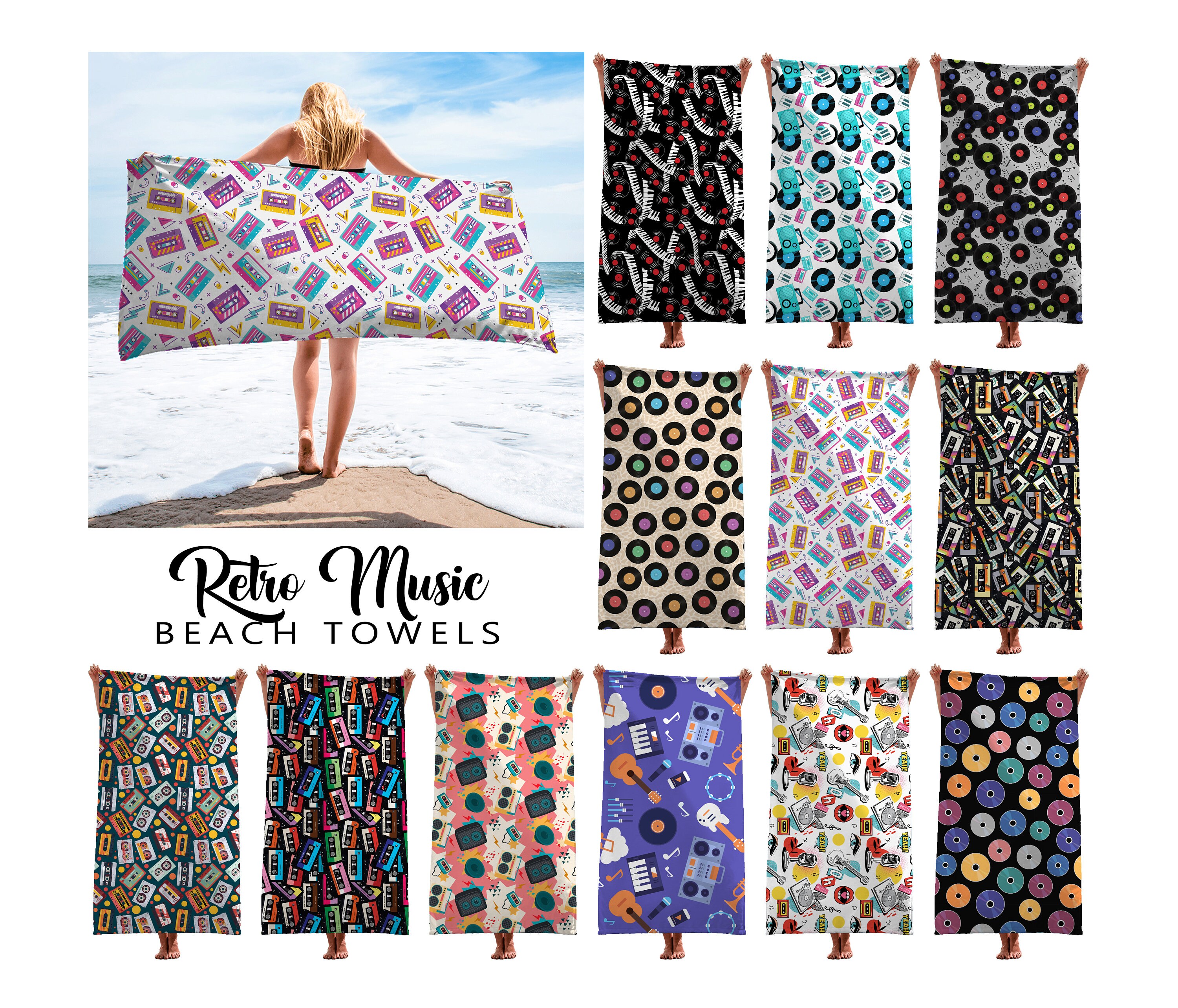 90s Beach Towel Etsy