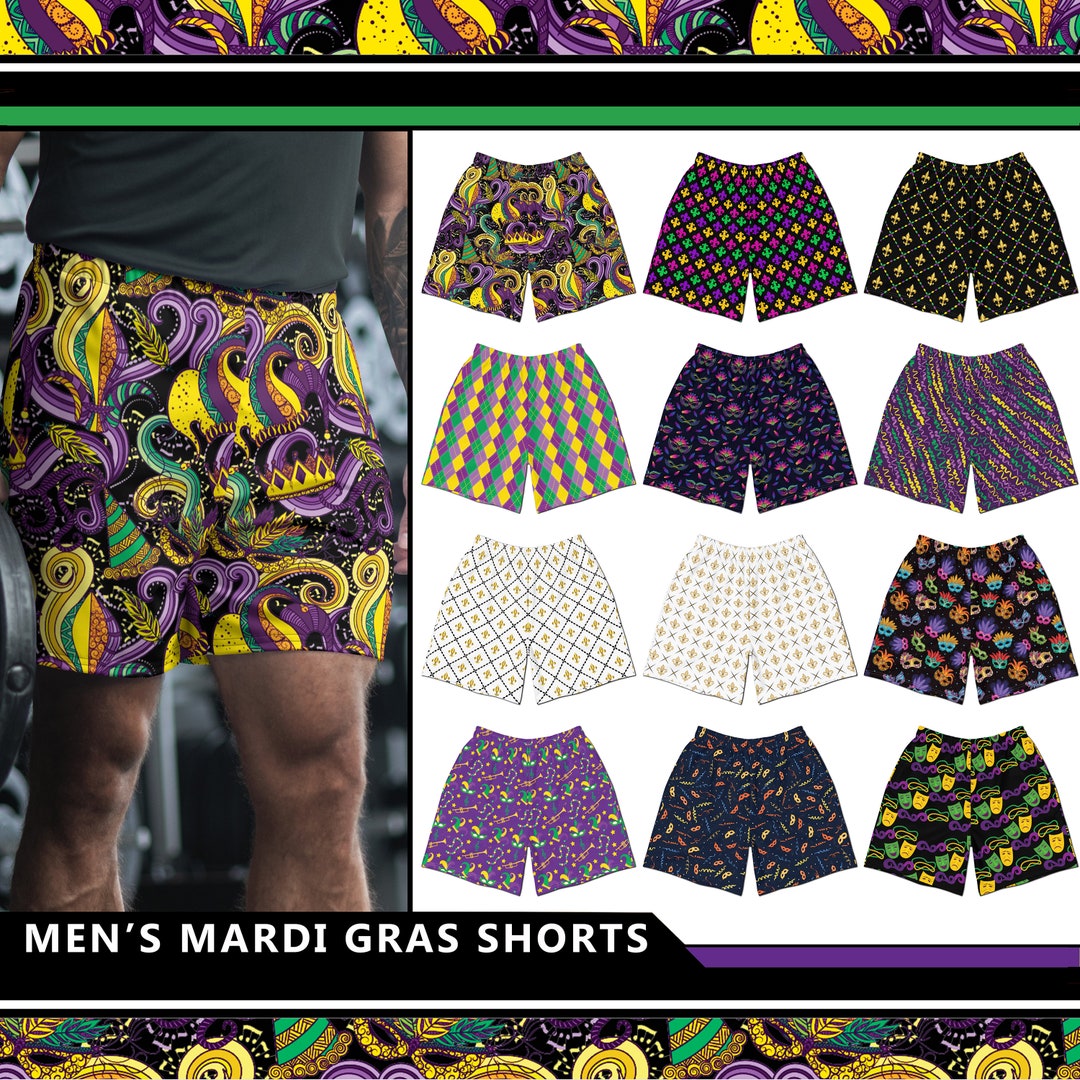 girls mardi gras shorts