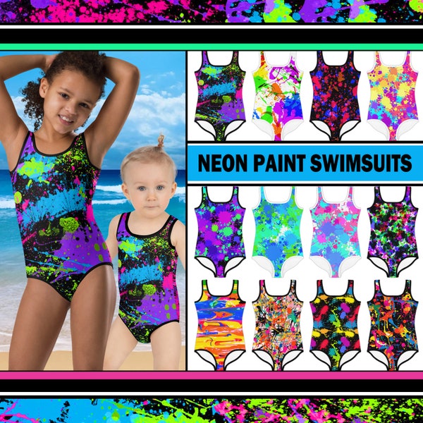 Painted Swimsuit Etsy