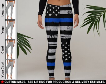 LEGGINGS Blue Lives Matter Leggings 