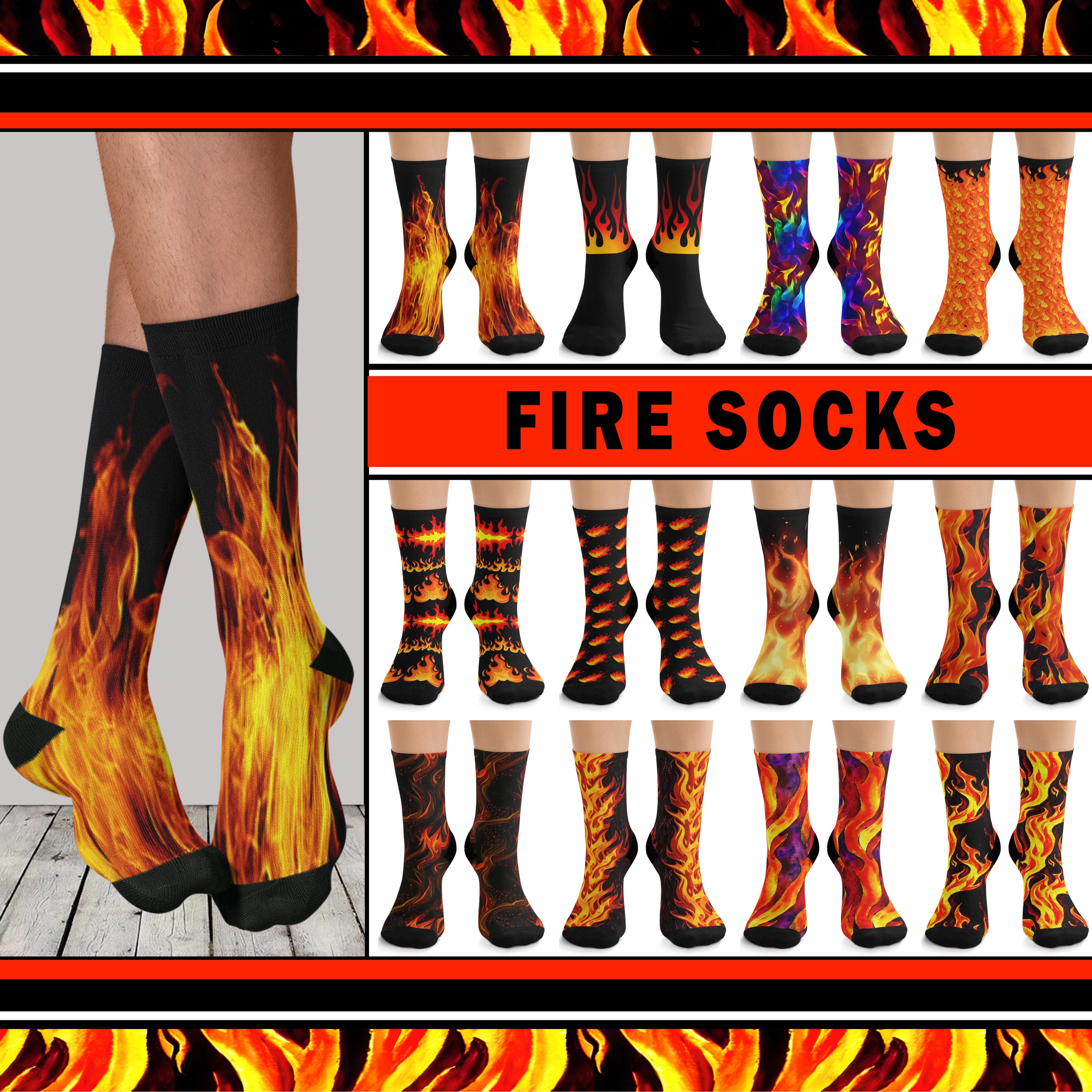 Flame Socks 