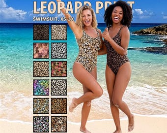 Leopard One Piece Swimsuit - Big Cat Lover Tank Bathing Suit #1