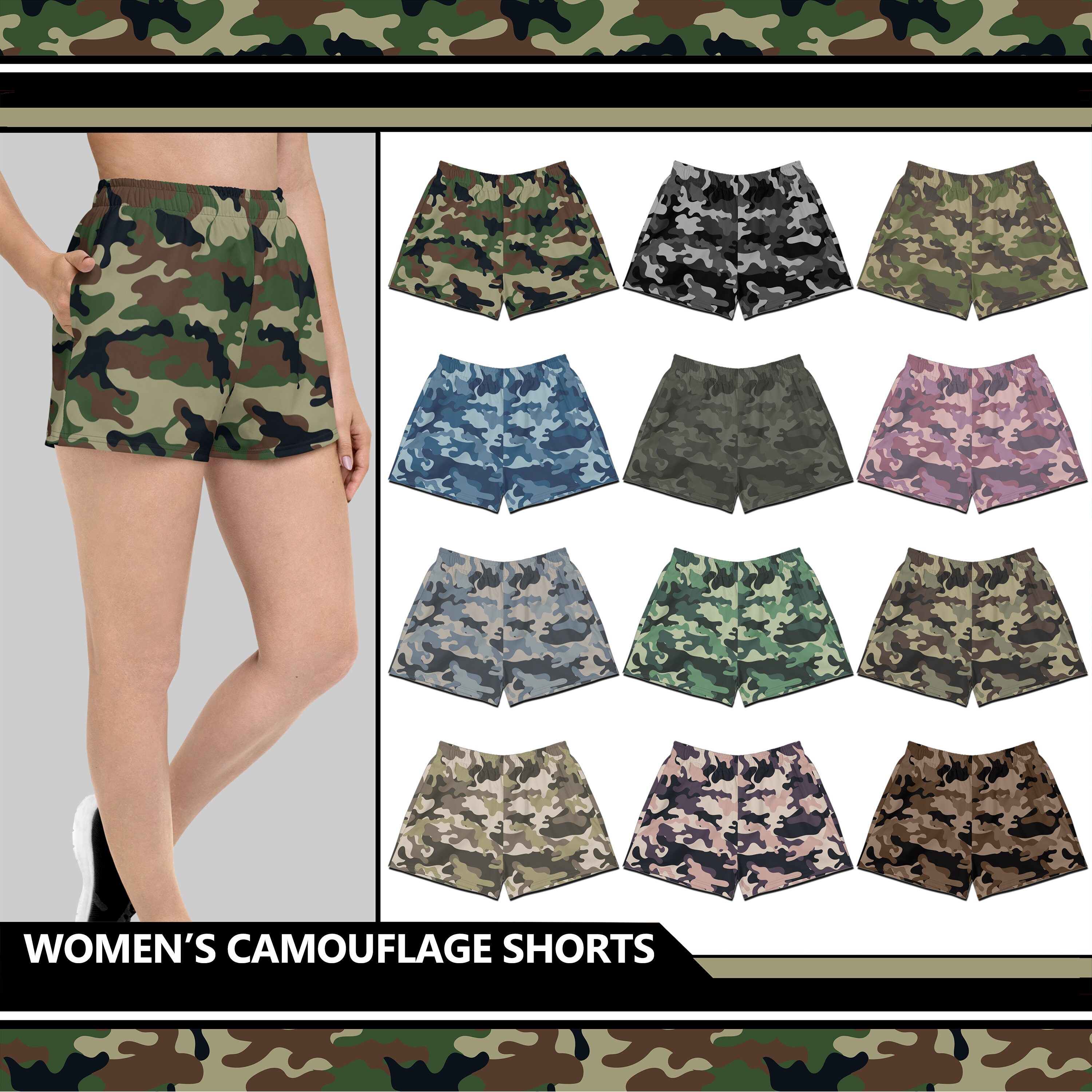 Short camouflage femme shop
