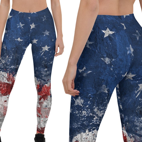 Flag Leggings - Etsy