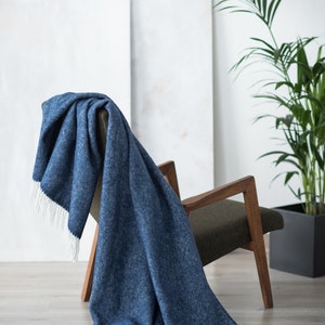 Wurfdecke Wolle, Wolldecke werfen, Sofa werfen, Big Grey bettwäsche nach hause, Decken & Überwürfe Blau