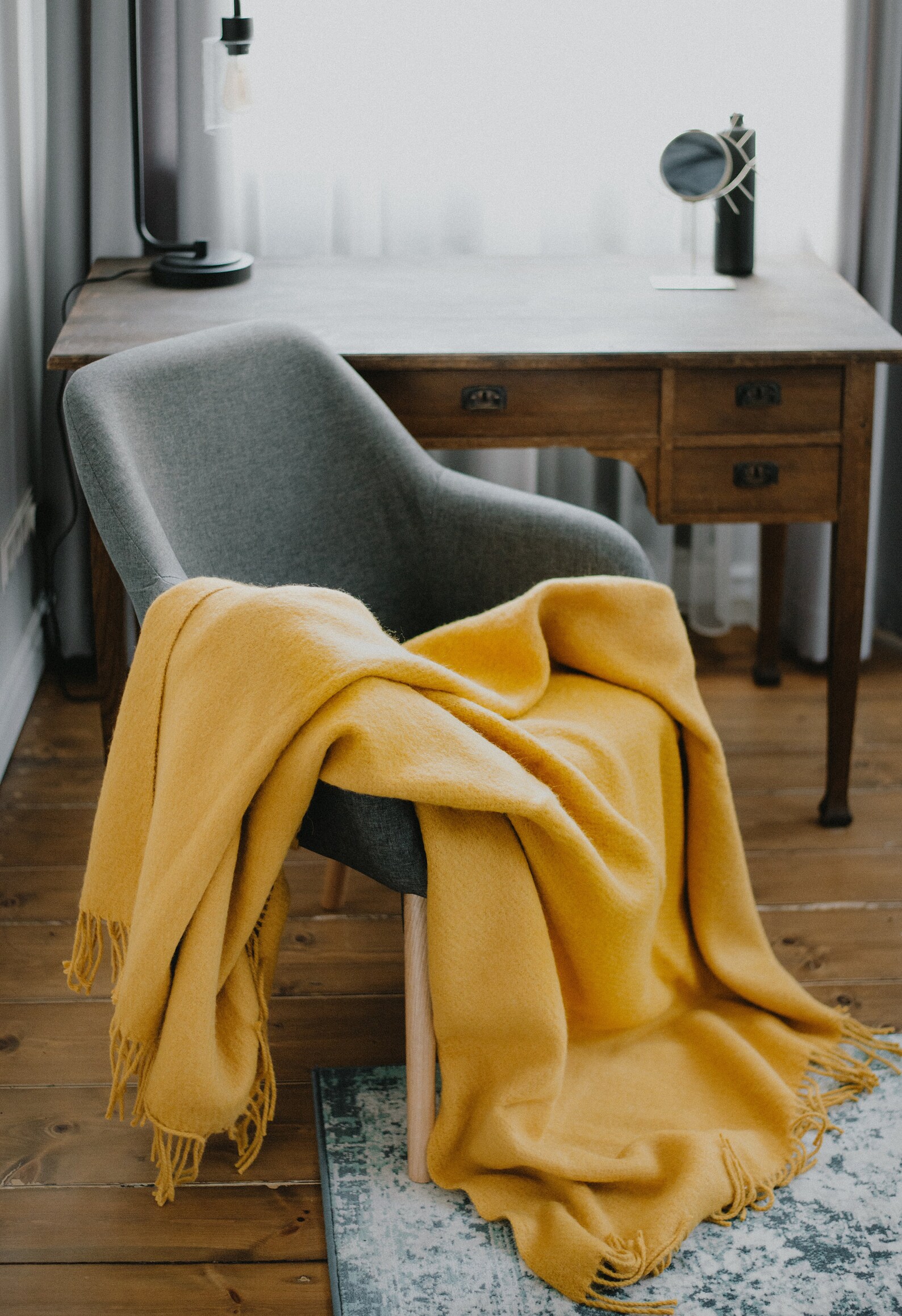 Throw Blanket wool Mustard Wool blanket Throw Sofa throw Etsy