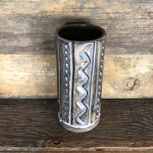 Wazon ceramiczny Irma Yourstone - zabytkowa szwedzka / skandynawska ceramika z lat 60. / MCM / Mid Century Modern
