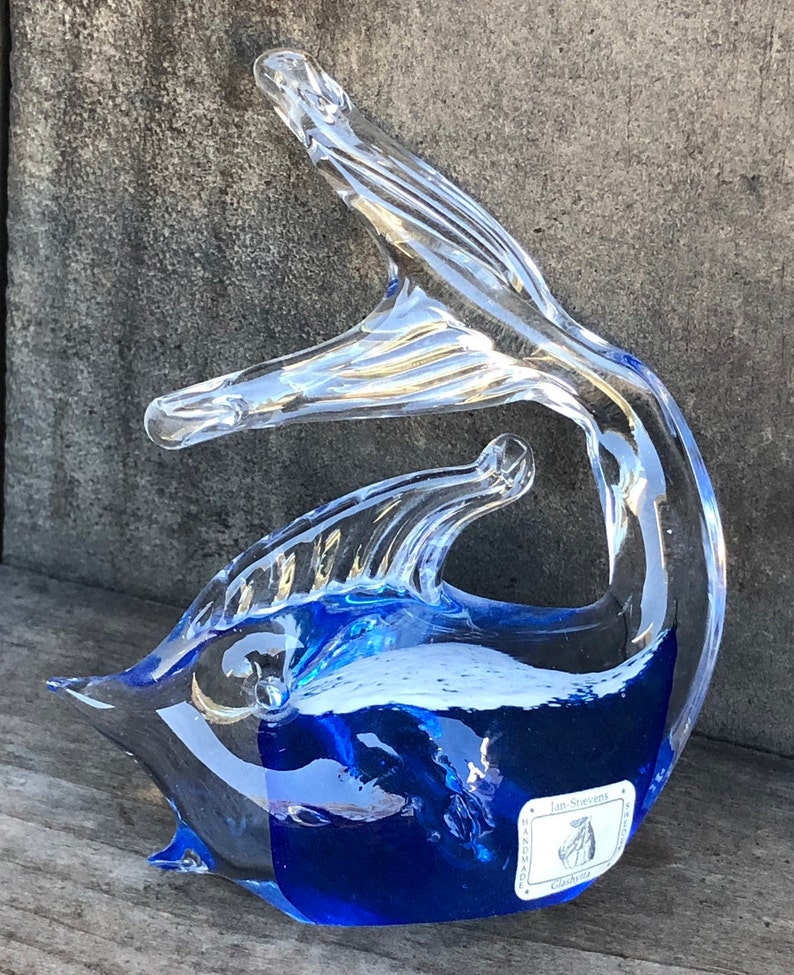 Swedish Hand Blown Glass Fish Sculpture by Heino for Etsy