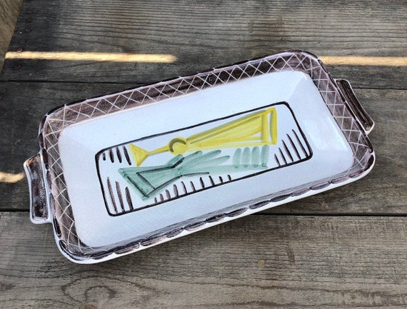 ミッドセンチュリー　プレート デンマーク製　Mid Century Plate Mid Century Modern / MCM 60s Swedish Ceramic Serving Dish / Plate
