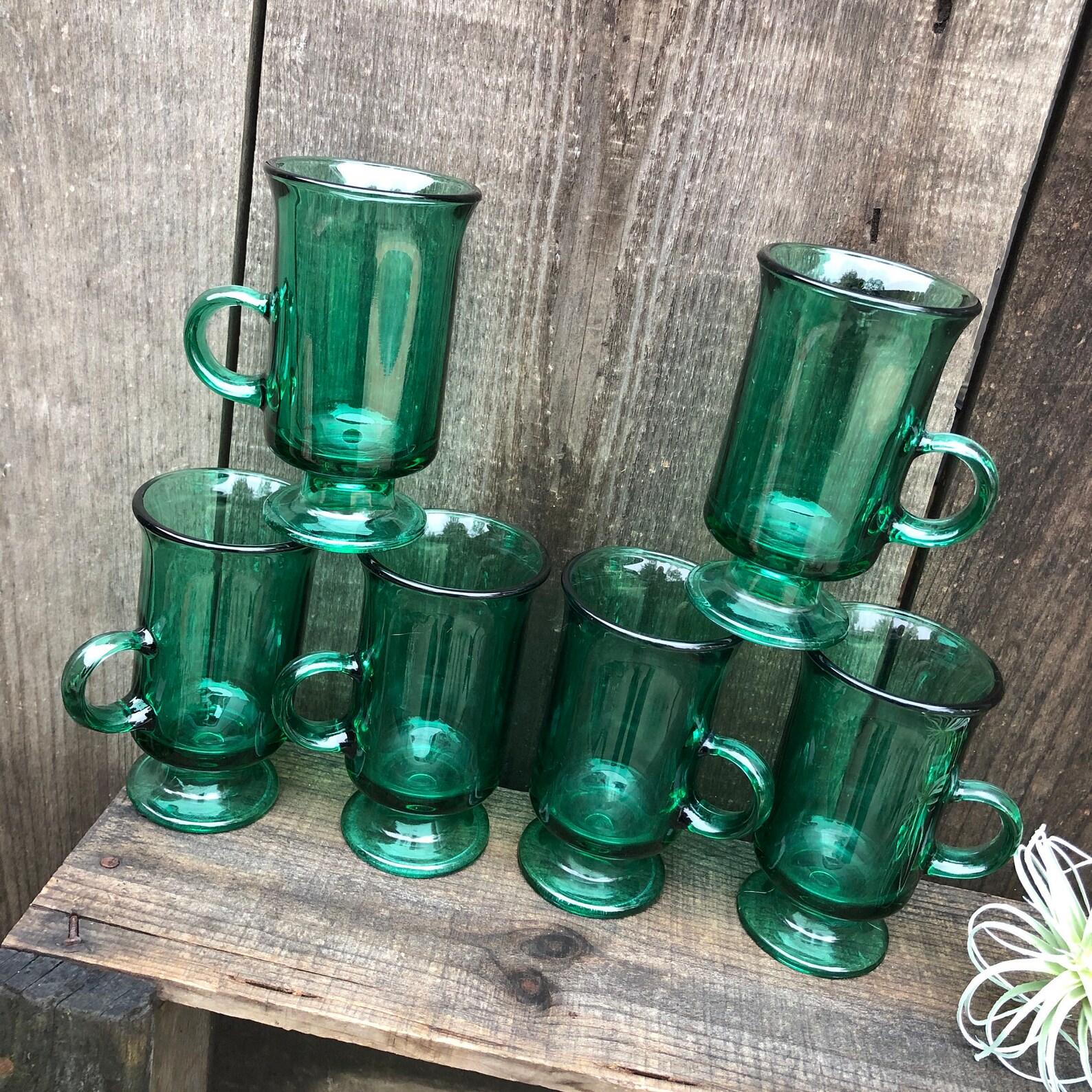 Vintage Anchor Hocking Irish Coffee Mugs / Tea Cups Set of 6 Etsy