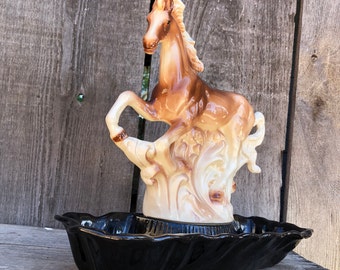 Mid Century Lane & Co 50s Ceramic Planter/tv Lamp-14” Horse
