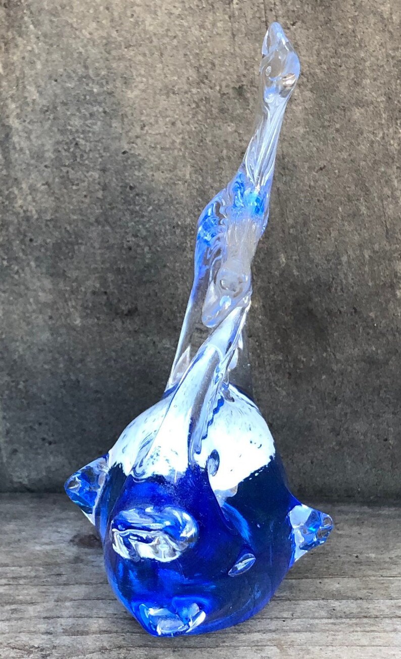 Swedish Hand Blown Glass Fish Sculpture by Heino for Etsy