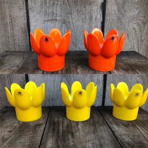 Iconic Swedish Retro 70s Royal Krona Tulpan / Tulip by Bo Borgström/Borgstrom -Scandinavian Glass Candle Holder-Tealight/Votive/Plant Holder