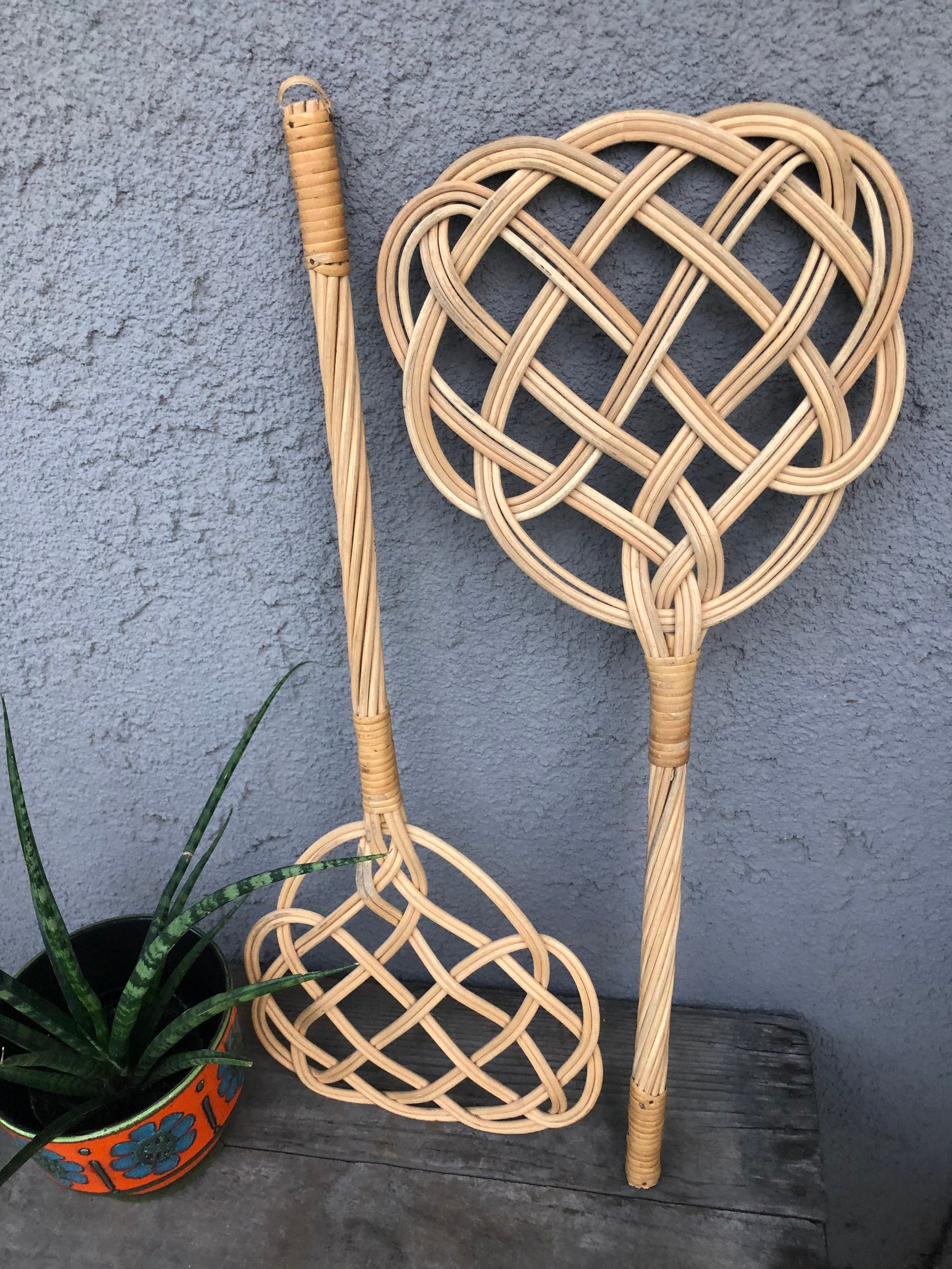 Vibrating Rug Beaters Dust Removal Beater Tool Rattan Rug Beater – Manual Carpet Beater With ...