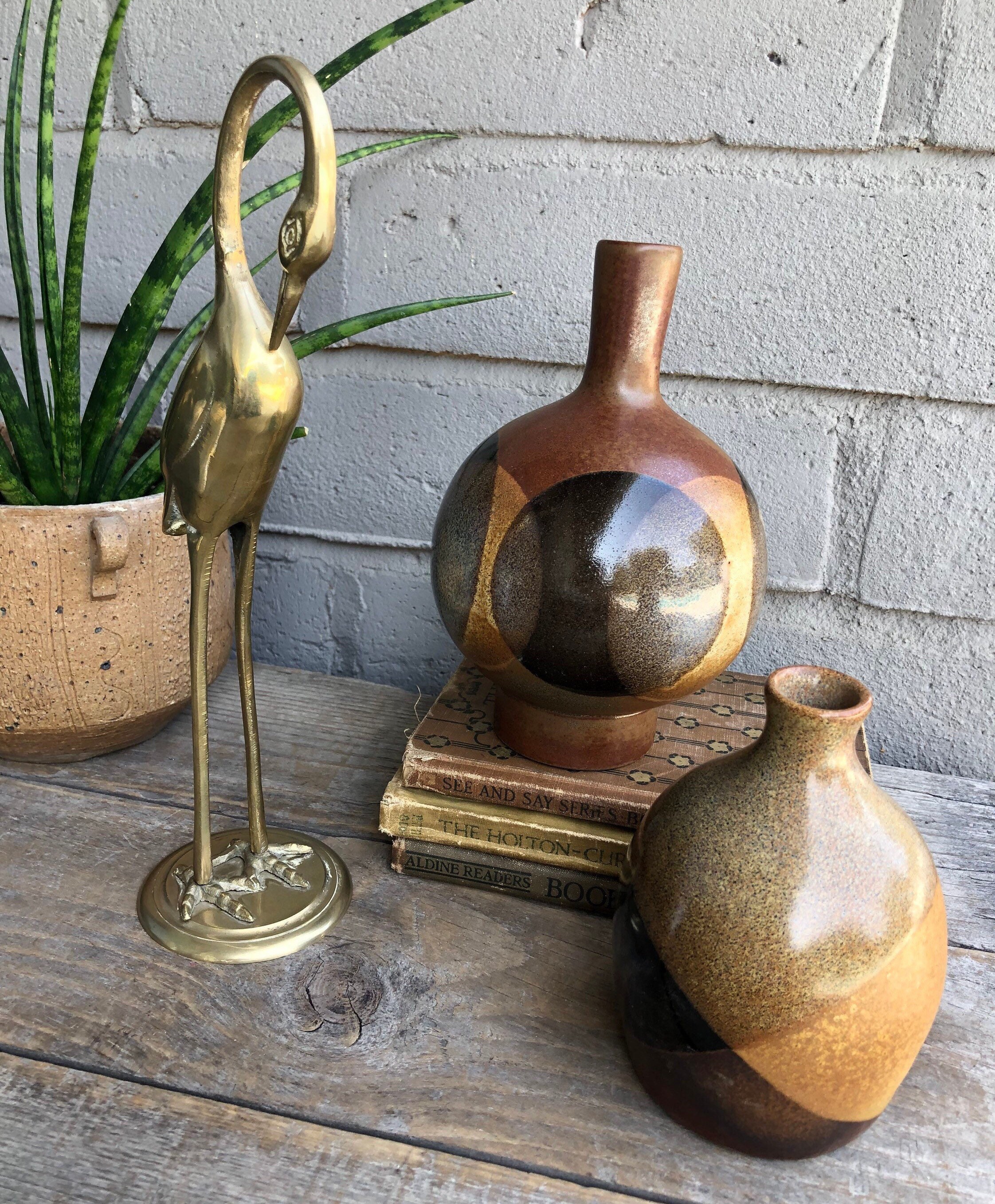 希少 60s Gosta Sigvard ラワーベース ミッドセンチュリー Mid Century Pottery Craft Stoneware Pottery Bud Vase / Weedpot