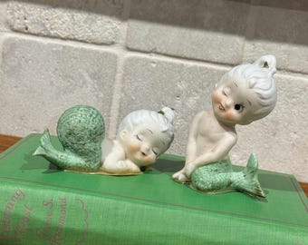 Mid Century Kitschy Set of 2 Bradley Kenmar Sleeping Winking