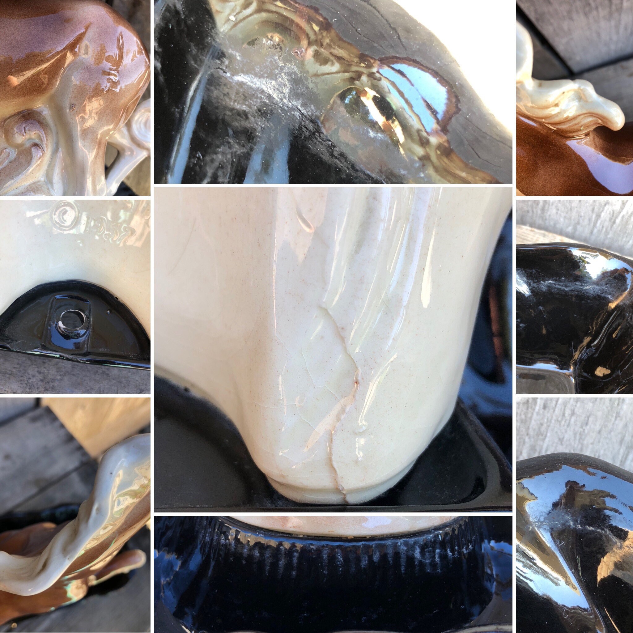 Mid Century Lane & Co 50s Ceramic Planter/tv Lamp-14” Horse