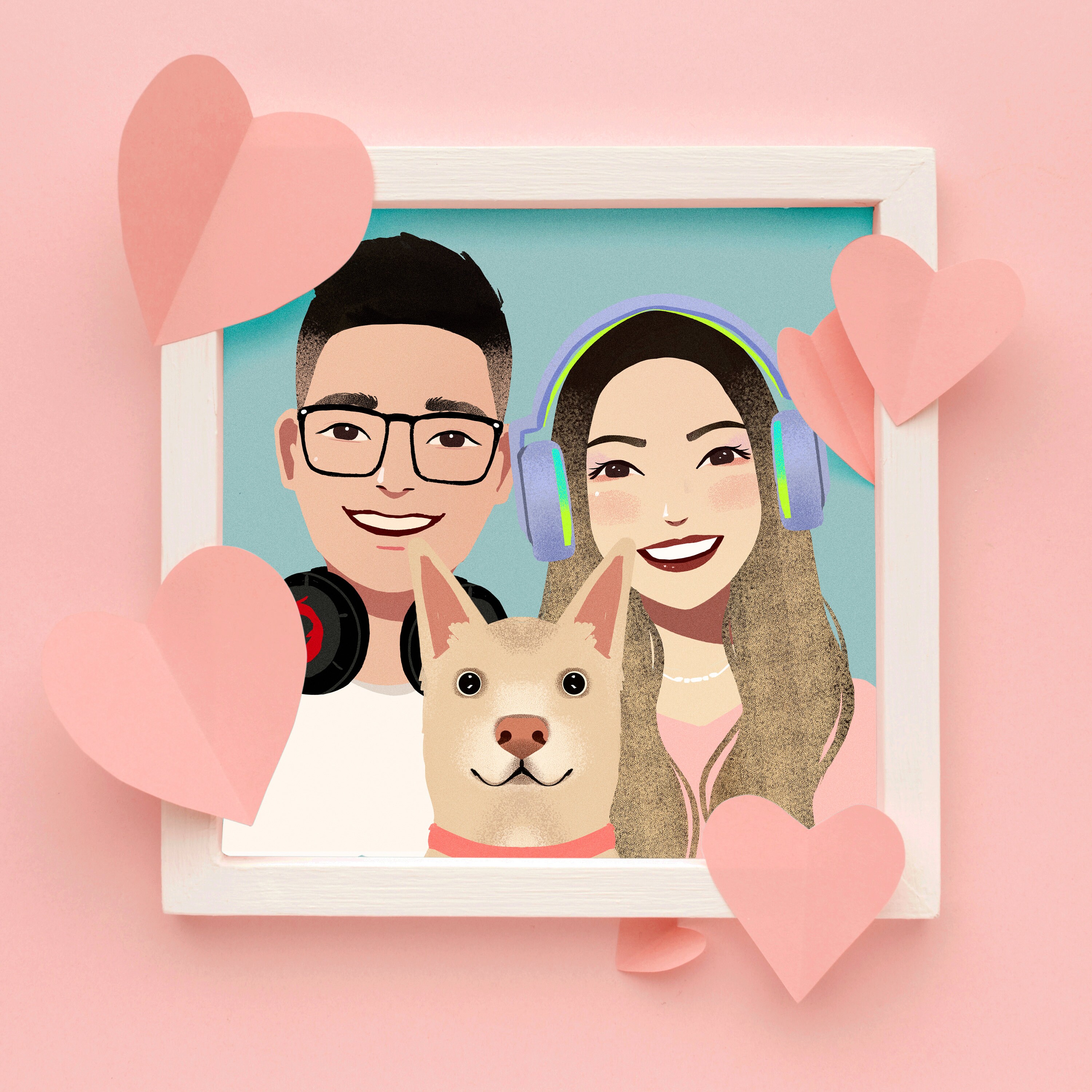 Pet Supplies Urns & Memorials Custom Portrait Drawing Custom Cartoon